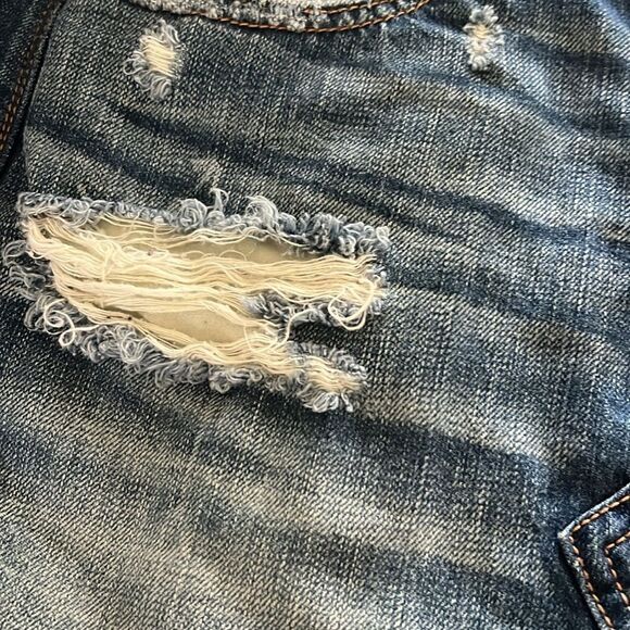 American Eagle Hi Rise Festival Denim Mini Skirt - Picture 6 of 11